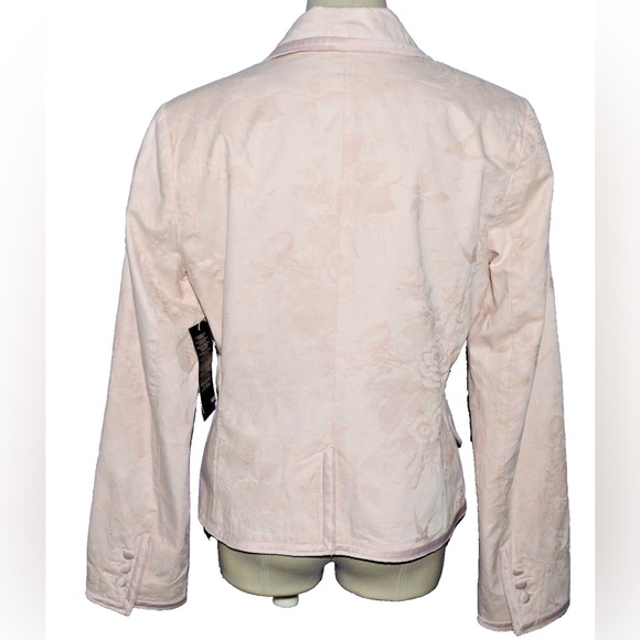 H&M NEW $50 NWT SIZE 10 M MEDIUM LIGHT PINK BLAZER JACKET - Picture 2 of 6